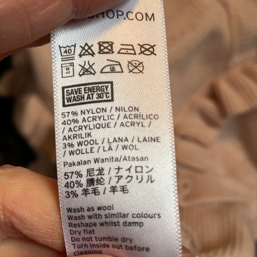 SOFT PINK RUFFLE SWEATER - Picture 6 of 6